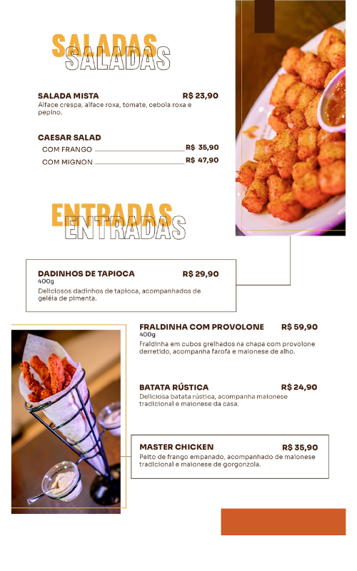 Hambúrguer especial da Master Burger