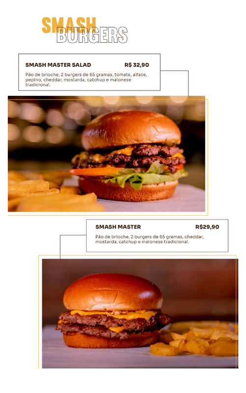 Hambúrguer premium da Master Burger