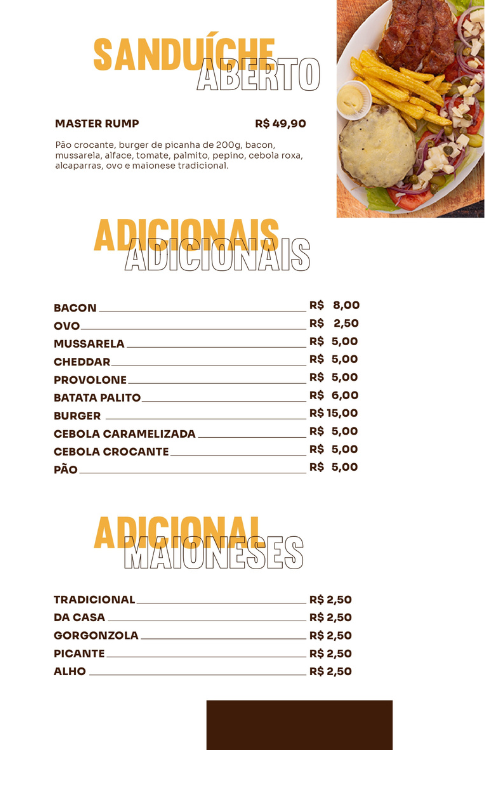 Hambúrguer com queijo da Master Burger